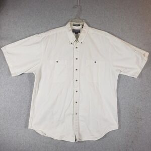 Roundtree & Yorke Canyon Cloth Mens XL Short Sleeve Button Down Shirt